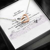 Thumbnail for Interlocked Heart Necklace to My Girlfriend You are The Perfect Catch, Romantic Gifts for Girlfriend, Best Simple Gifts for Girlfriend, Jewelry for Girlfriend, Creative Birthday Gifts, Gift for Woman