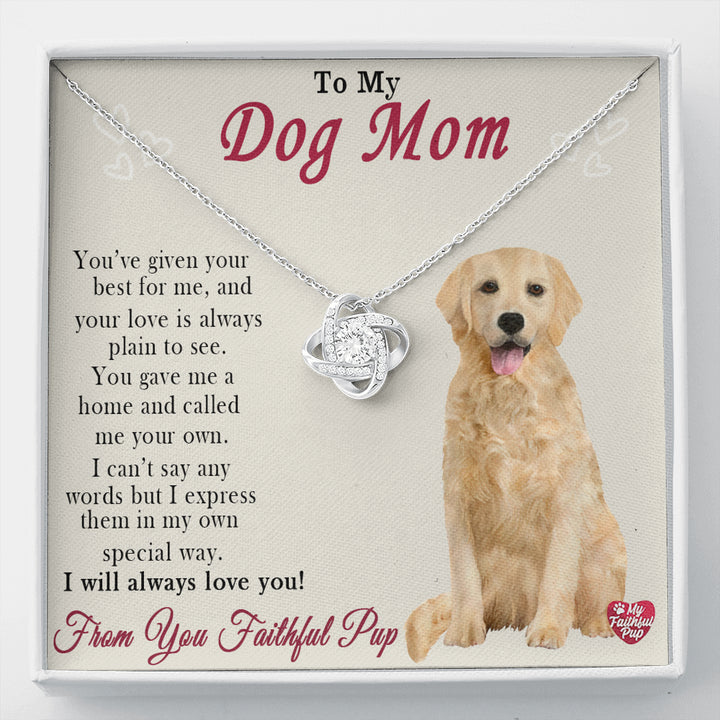 Proud dog mom necklace clearance