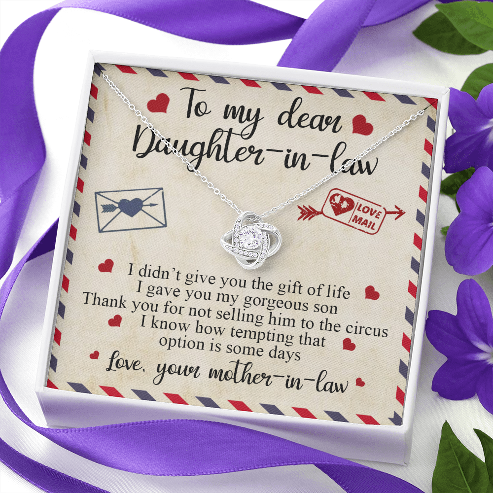 to my dear daughter in law necklace, future daughter in law gift from mother in law