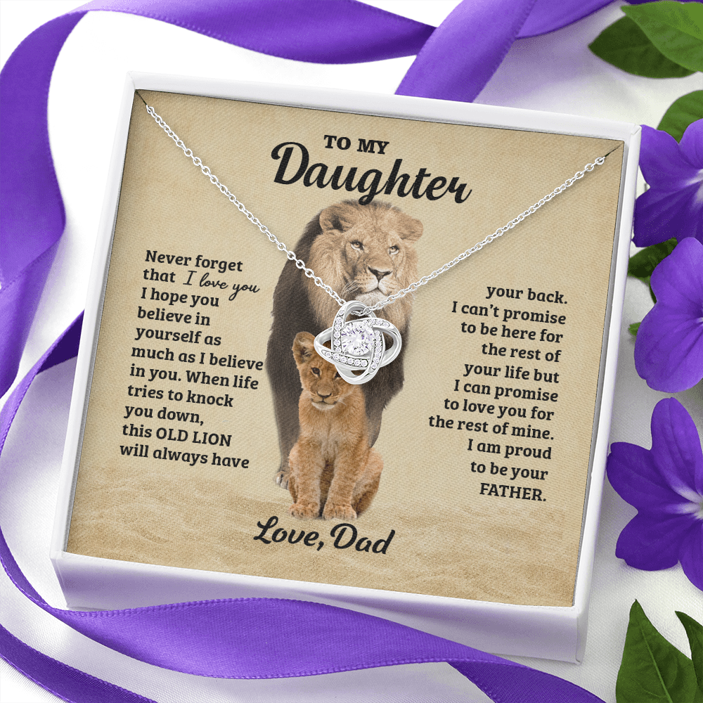 to My Daughter Necklace, Never Forgrt That I Love You Father Daughter Necklace, Father to Daughter Birthday Gift, Gifts to Daughter from Dad, Meaningful Gifts, Thoughtful Gifts for Daughter