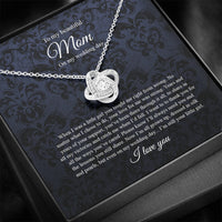 Thumbnail for Love Knot Necklace, To Mom On My Wedding Day, Mother Of The Bride Gift From Daughter, Mother Of The Bride Necklace From Bride, Mom Of Bride