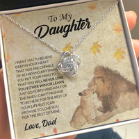 Thumbnail for to my daughter necklace from dad, i can promise to love you for the rest of my mine
