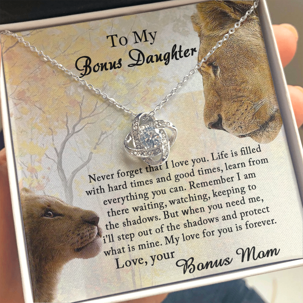 to my bonus daughter necklace, gift for bonus daughter from bonus mom