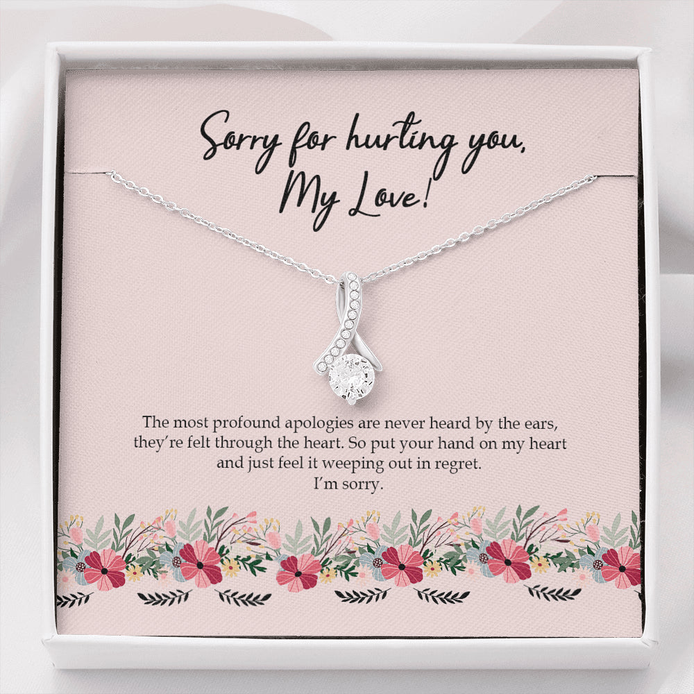 Molomon Personalized Apology Gift for Her, I'm Sorry Gift, Sorry Gift for Wife, for Girlfriend, for Daughter, Forgiveness Gift, Unique Apology Neck