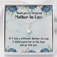 Thumbnail for iWow Customized Mother-in-Law Necklace - Punch Her in The Face, Gifts for Mother in Law, Mother in Law Gifts, Birthday Gifts for Mother in Law On Christmas, Anniversary