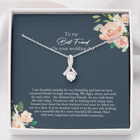 Thumbnail for Best Friend Gift to Bride, Bride Gift From Maid of Honor, Best Friend Gift on Her Wedding Day, Best Friend to Bride Necklace  Mt4lj-979