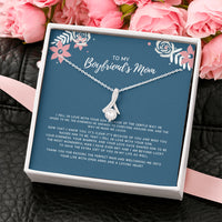 Thumbnail for Globright to My Boyfriend's Mom Gifts Necklace, Gift for Boyfriend's Mom Mother's Day, Boyfriends Mom Birthday Gift 1054b Standard Box