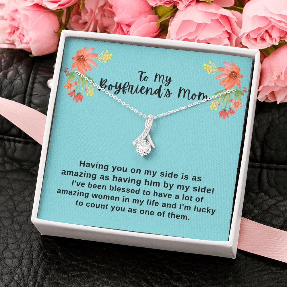 Gift to My Boyfriend's Mom Necklace with Gift Box 128