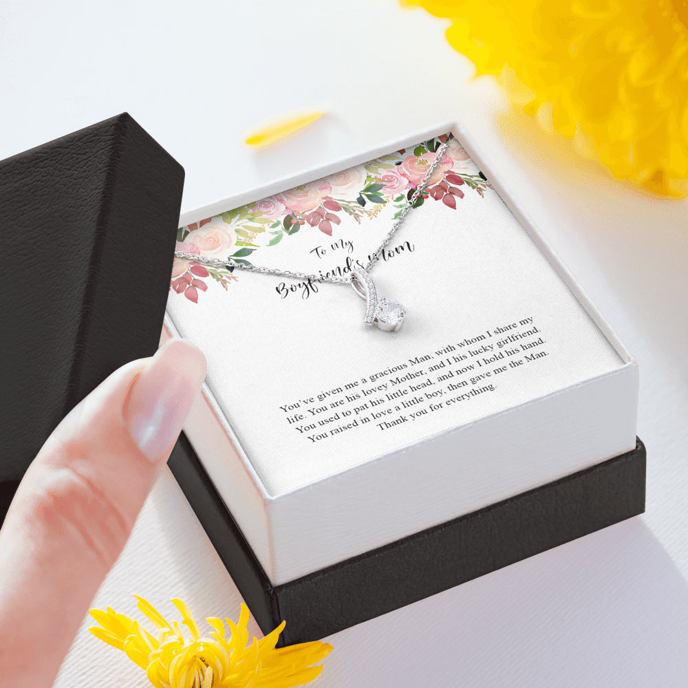 Boyfriends Mom Necklace with Message Card, Jewelry Birthday Gift, Boyf – AZ  Family Gifts