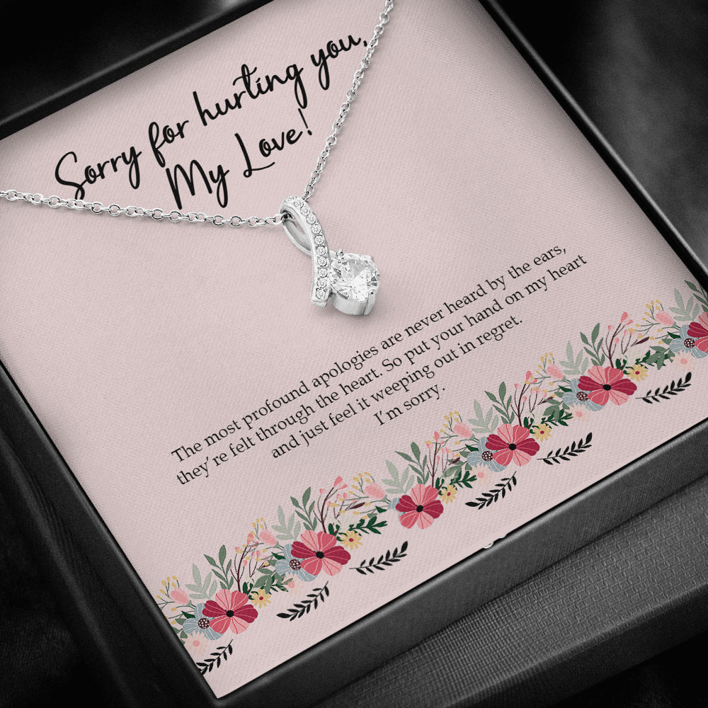 Molomon Personalized Apology Gift for Her, I'm Sorry Gift, Sorry Gift for Wife, for Girlfriend, for Daughter, Forgiveness Gift, Unique Apology Neck