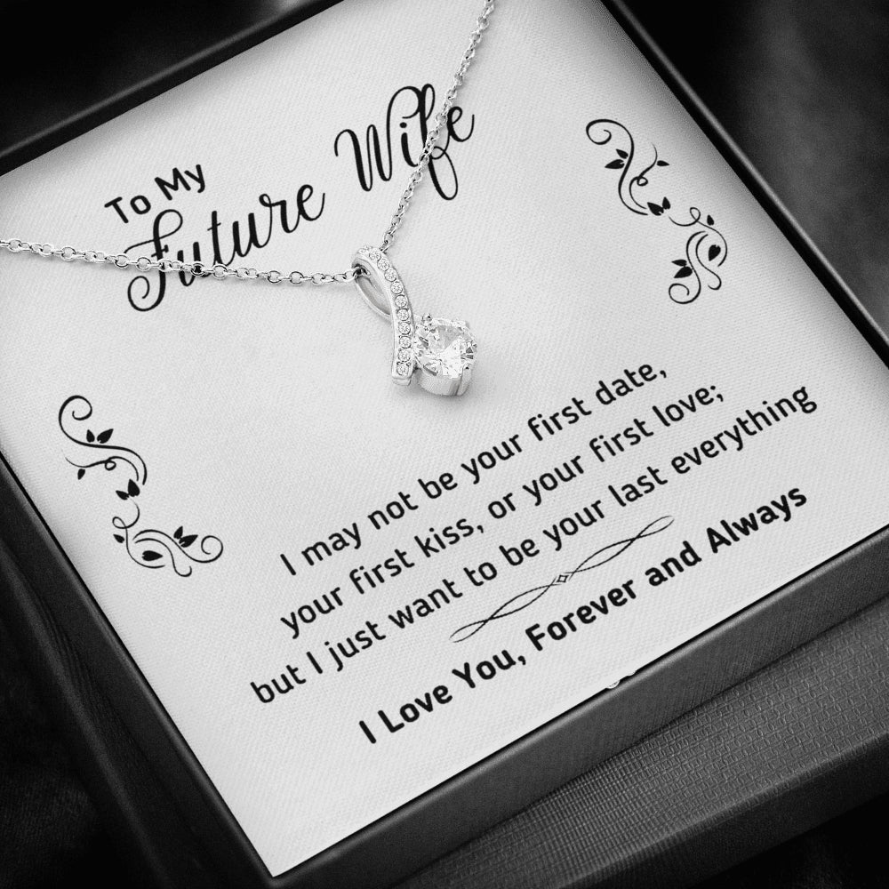 On Cloud Nine Gifts To My Future Wife Alluring Beauty Necklace with Message Card and Gift Box Included. Gift for Girlfriend or Fiance