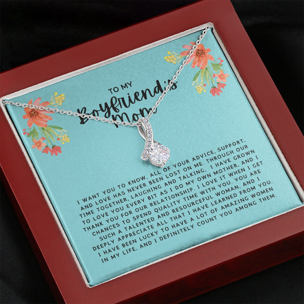 Gift to My Boyfriend's Mom Necklace with Gift Box 75