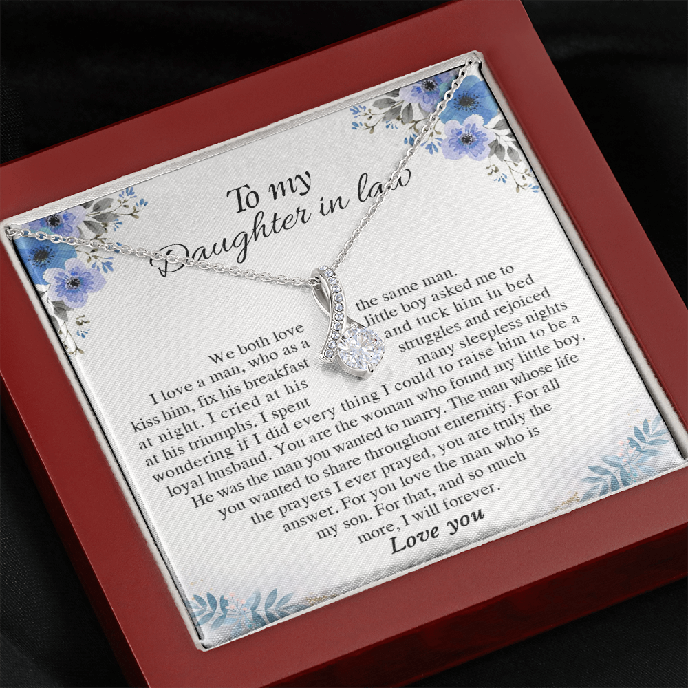 to my daughter in law necklace, daughter in law necklace from mother in law