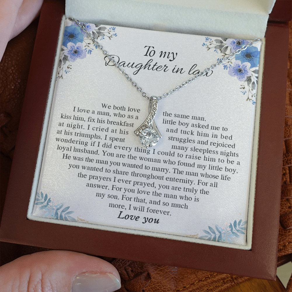 to my daughter in law necklace, daughter in law necklace from mother in law
