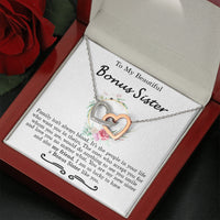 Thumbnail for Pendants Bonus Sister Necklace, Bonus Sister Gift, Gift for Bonus Sister, Birthday Gift for Bonus Sister, Sister in Law Gift, Sister of The Groom, You're My New Sister an Also My Friend