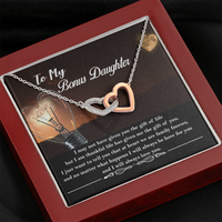 Thumbnail for Personalized to My Bonus Daughter Necklace, Bonus Daughter Gift  ver 01