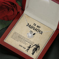 Thumbnail for To my Daughter, Gift for Daughter from Dad, Daughter Necklace, Viking Style Love Knot Necklace