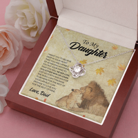 Thumbnail for to my daughter necklace from dad, i can promise to love you for the rest of my mine