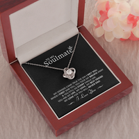 Thumbnail for to my soulmate necklace, you are my life my love my best friend the love knot necklace
