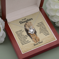 Thumbnail for to My Daughter Necklace, Never Forgrt That I Love You Father Daughter Necklace, Father to Daughter Birthday Gift, Gifts to Daughter from Dad, Meaningful Gifts, Thoughtful Gifts for Daughter
