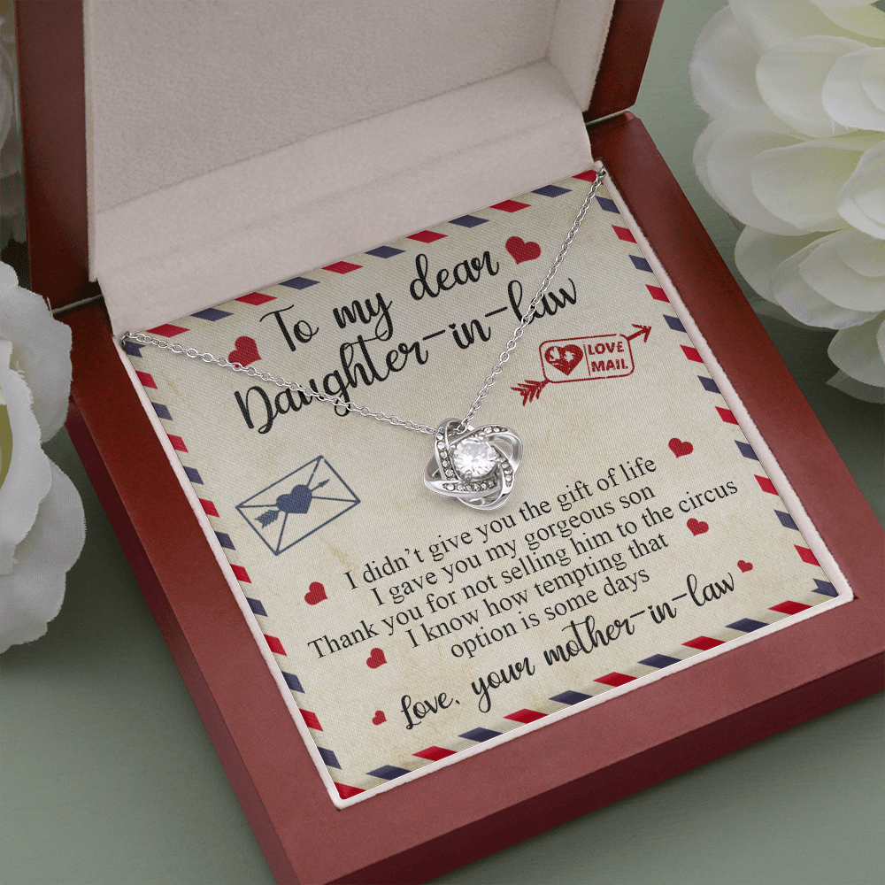 to my dear daughter in law necklace, future daughter in law gift from mother in law
