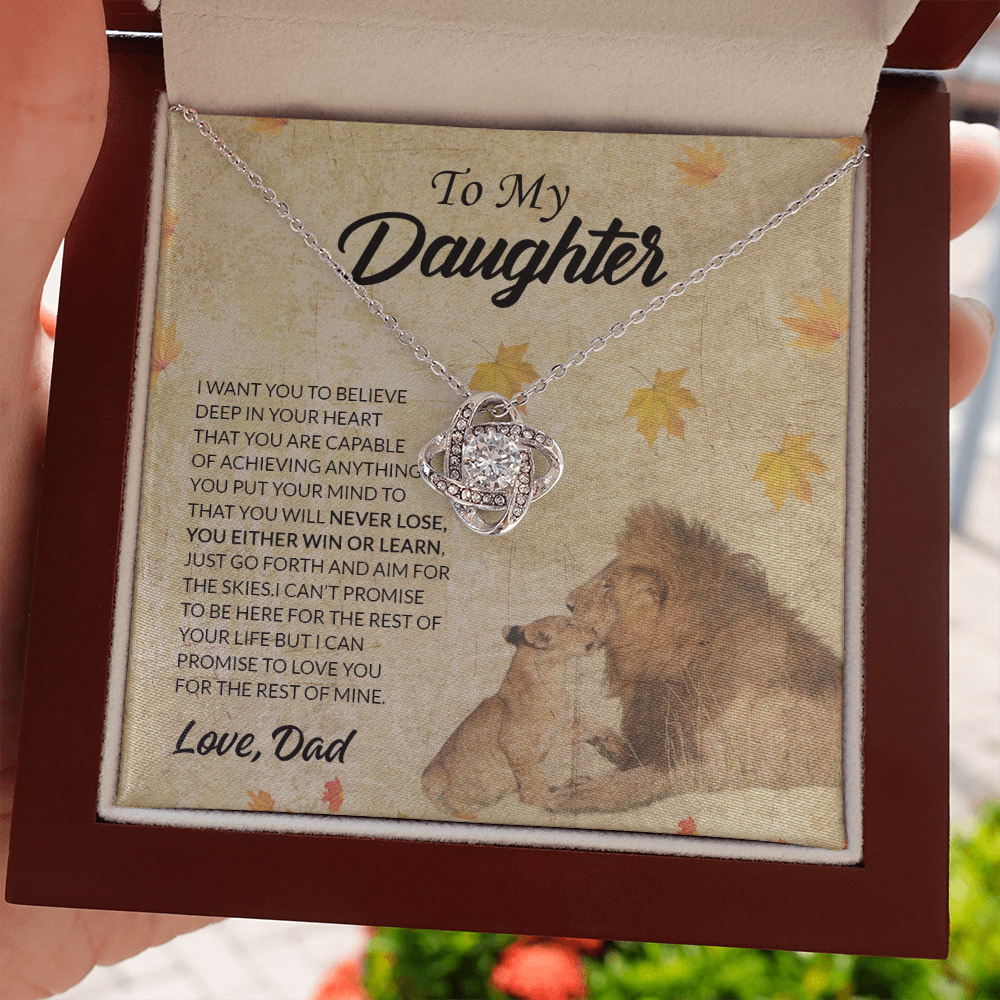 to my daughter necklace from dad, i can promise to love you for the rest of my mine