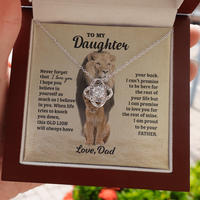 Thumbnail for to My Daughter Necklace, Never Forgrt That I Love You Father Daughter Necklace, Father to Daughter Birthday Gift, Gifts to Daughter from Dad, Meaningful Gifts, Thoughtful Gifts for Daughter