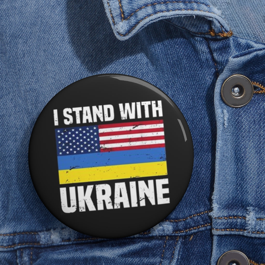 i stand with ukraine Pin Buttons