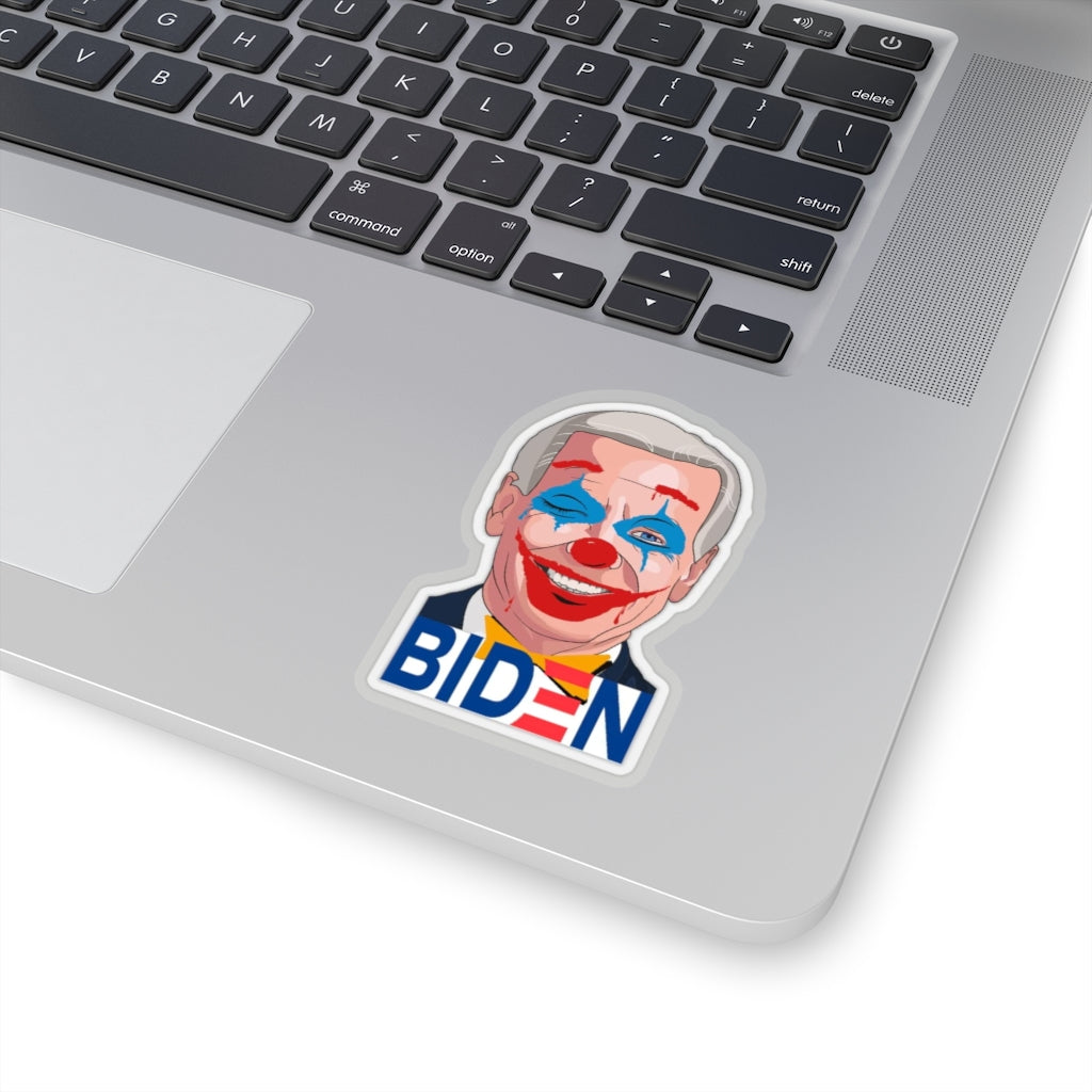 Biden Clown Sticker, Joe Biden is A Clown Decal, Worst President Ever, Republican Stickers, Stickers for Hydroflask, Laptop Stickers, Funny Stickers, Car Decal, America