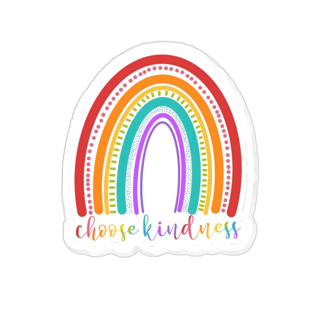 Choose Kindness Rainbow Vinyl Stickers, Be Kind Sticker, Mental HealthGBTQ+ Rainbow, Be a Kind Human, Gifts for Her, Laptop Decals, Feminist Sticker, Funny Sticker Kiss - Cut Stickers