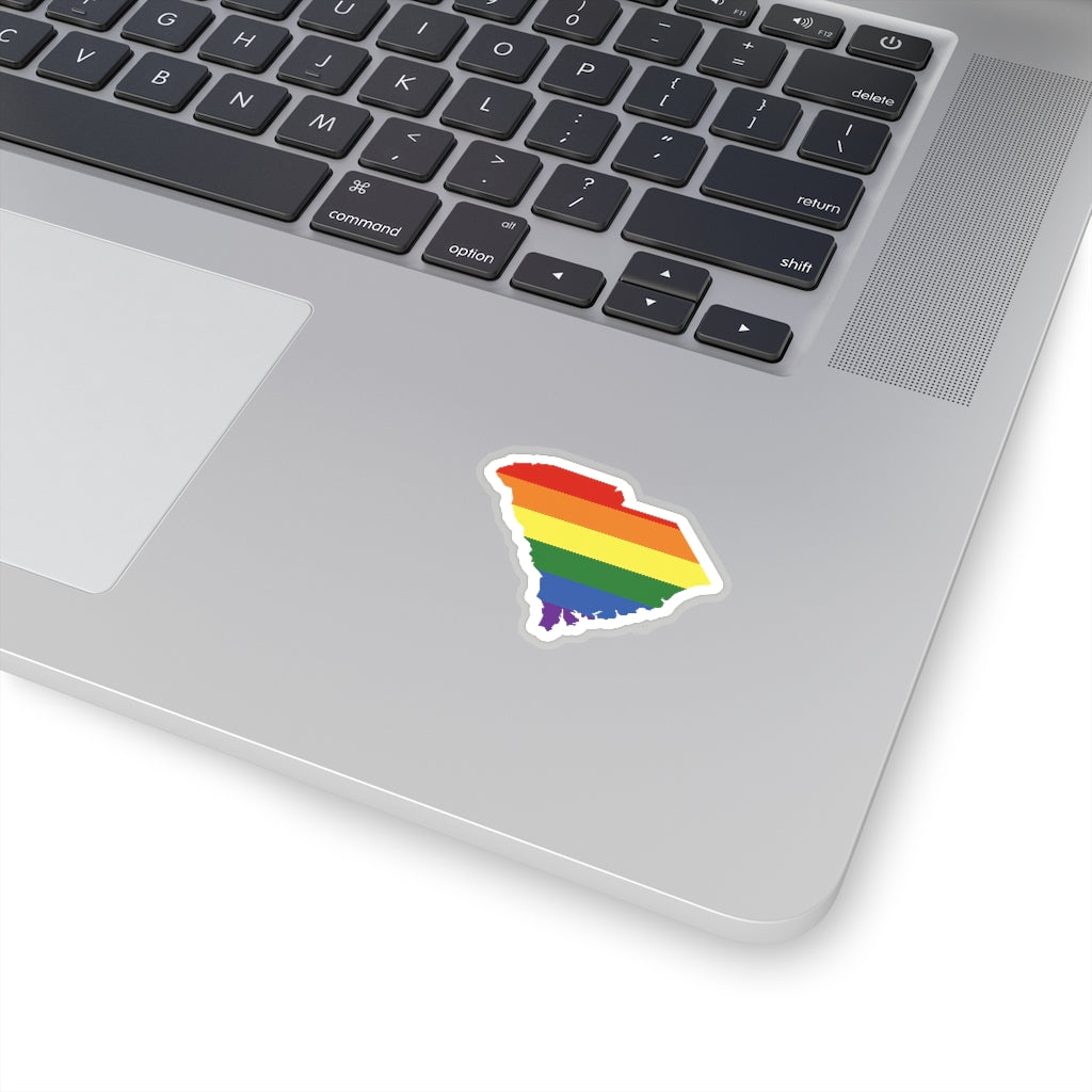 South Carolina LGBTQ+ Pride Sticker Rainbow Stickers, Pride Equality Stickers LGBT Mom, LGBT Awareness, Gay Lesbian