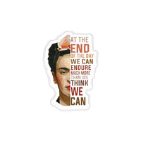 Thumbnail for Frida Kahlo Quote Sticker, Feminist Sticker, Frida Sticker, Frida Kiss Cut Stickers Baby Stickers Boyfriend, Girlfriend, Friend Stickers Sticker for Laptop Decal Wall Stic - Cut Stickers