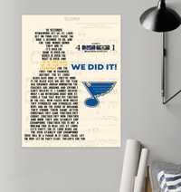 Thumbnail for Molomon Inspirational The St Louis Blues are The Stanley Cup Champions We Did It St Louis Blues Poster Family Friend, Awesome Birthday Gift Decor Bedroom, Living Room Art Print
