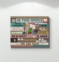 Thumbnail for DesDirect2 Store in This Office We Do Teamwork We Do Help We Communicate and Listen We are a Team Canvas Art Wall Decor 1.25in Frame - Landscape Wall Art Home