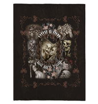 Thumbnail for You and Me We Got This – Couple Skull Gift Fleece Blanket – Sherpa Blanket – Woven Blanket Premium Mink Sherpa Blanket 60x80