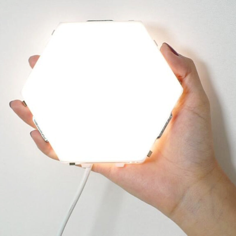 10 PCS DIY Quantum Light Touch Sensitive Sensor Night Lamp Modular Hexagonal LED Magnetic Lights Wall Lamp night light