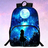 Thumbnail for RUNNINGTIGER Children School Bags Galaxy / Universe / Space 24 Colors Printing Backpack For Teeange Girls Boys Star Schoolbags