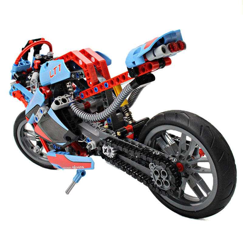 2018 New Technic Figures Street Motorcycle Model Building Kits Block