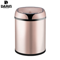 Thumbnail for New Fashion 6L 8L 12L Inductive Type Trash Can Smart Sensor Automatic Kitchen And Toilet Rubbish Bin Stainless Steel Waste Bin