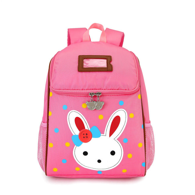 Mini Cartoon Rabbit Decor Classic Backpack Cute School Bag For