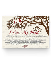 Thumbnail for iWow Poster Gifts I Cross My Heart A Love As True As Mine Cute Bird Sitting On Branch George Strait Family Friend Gift, Wedding, Anniversary, Awesome Birthday Perfect Happy Birthday Decor Bedroom