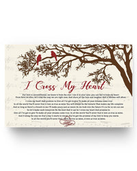 Thumbnail for Poster Gifts I Cross My Heart A Love As True As Mine Cute Bird Sitting On Branch George Strait Family Friend Gift Unisex, Wedding, Anniversary, Awesome Birthday Perfect Happy Birthday Decor Bedroom11x17
