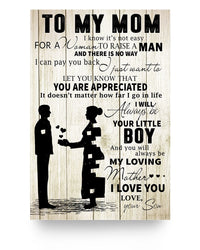 Thumbnail for To My Mom Poster from Son - Special Meaningful Gifts Ideas for Mom
