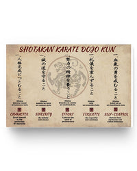 Thumbnail for Inspirational Quotes Shotokan Karate Dojo KUN - Karate Poster Posters Family Friend Gift Unisex, Awesome Birthday Decor Bedroom, Living Room Print 17x11 Poster