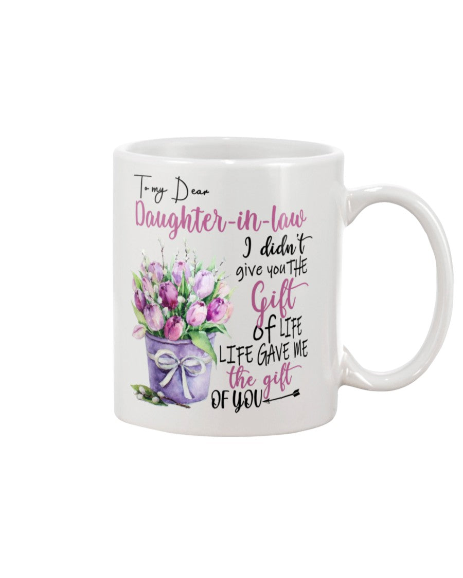 White Porcelain Printed MOM TO DAUGHTER IN LAW Mug NEWEST QUOTE Heat resistant coffee cups Perfect Happy Birthday Gift