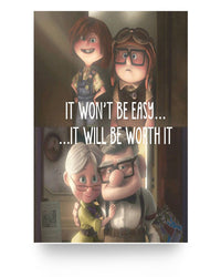 Thumbnail for Molomon Carl Fredricksen and Ellie Posters UP to My Wife Awesome Gifts Decor Bedroom, Living Room 16x24 Print - White16x24 Poster