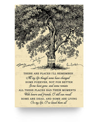 Thumbnail for Poster Gifts Beautiful Tree The Beatles All These Places Had Their Moments With Lovers And Friends Family Friend Gift Unisex, Wedding Anniversary, Awesome Birthday Perfect Happy Birthday Decor Bedroom 24x36 Poster