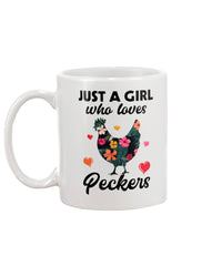 Thumbnail for Personalized Mugs Just a Girl Who Loves Peckers Ceramic Coffee Mug - Beer Stein - Water Bottle - Color Changing Mug Ceramic cup white PERFECT LOVE