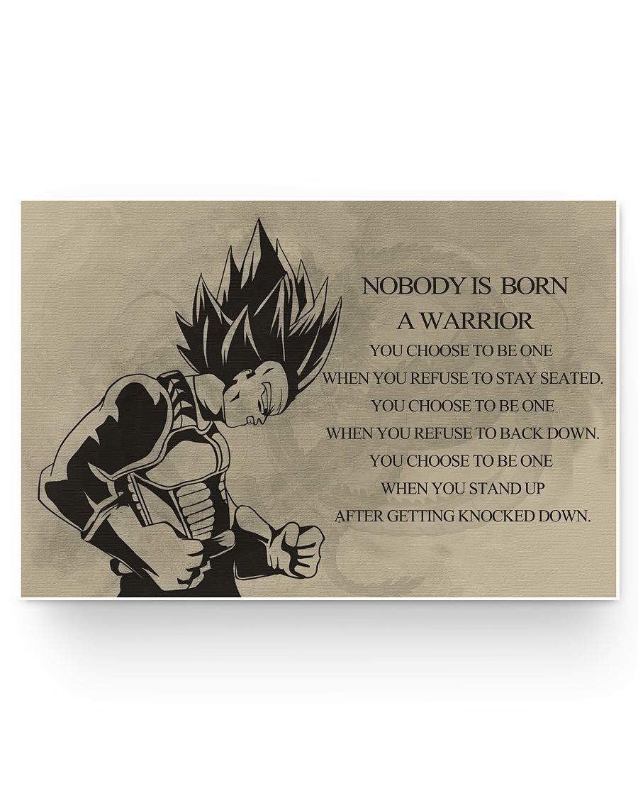 Inspirational Quotes Nobody - Vegeta - Dragonball Poster Posters Family Friend Gift Unisex36x24 Poster