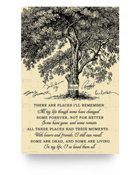 Thumbnail for Poster Gifts Beautiful Tree The Beatles All These Places Had Their Moments With Lovers And Friends Family Friend Gift Unisex, Wedding Anniversary, Awesome Birthday Perfect Happy Birthday Decor Bedroom16x24 Da Fixx